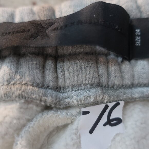 Womens Alexander Wang Ride Clash Light Blue Gray Track Pant Combo Denim Jeans 24 - Picture 12 of 14